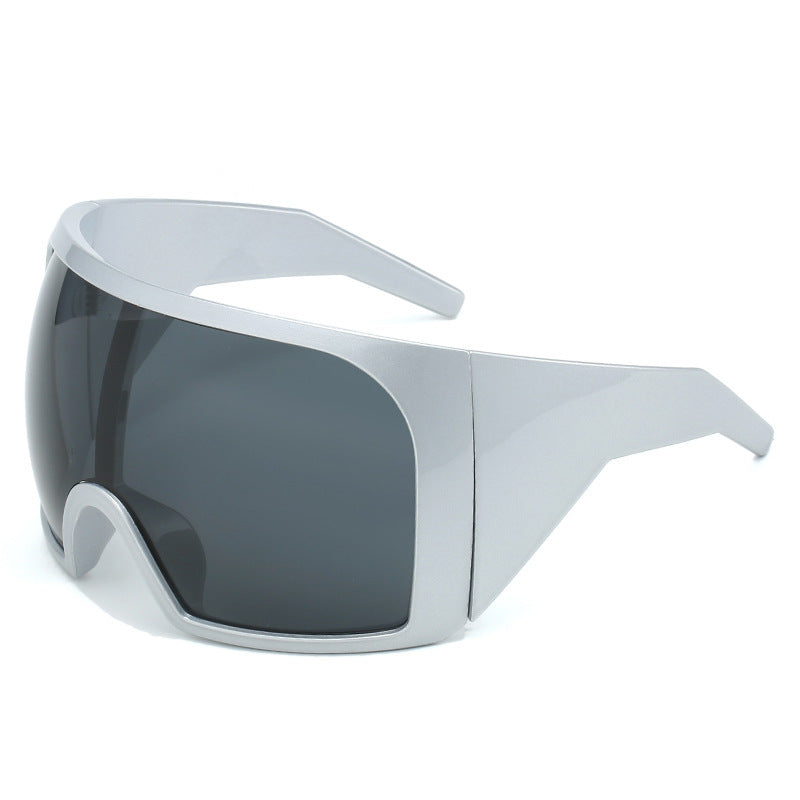 Oversized Shield Sunglasses with Enhanced UV Protection Kalsten