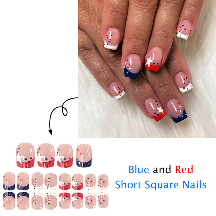 Patriotic Themed Press-On Nails Kalsten