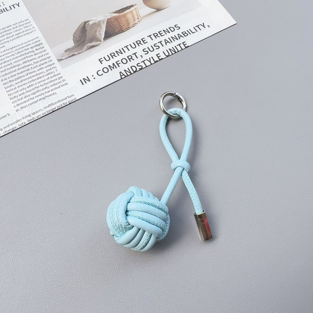 Stylish Knotted Leather Keychain Kalsten