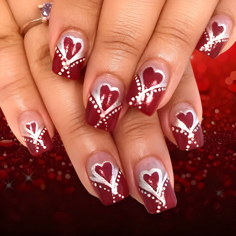 Heart-Themed Gel Nail Art Set Kalsten