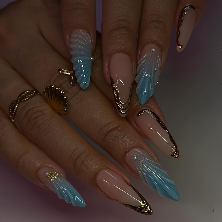 Artistic Sculpted Press-On Nail Set Kalsten