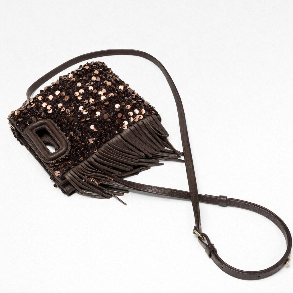 Fringed Sequin Clutch