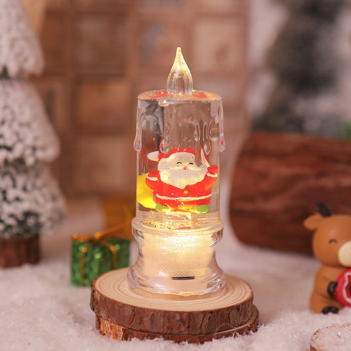 LED Christmas lantern with Santa figure Kalsten