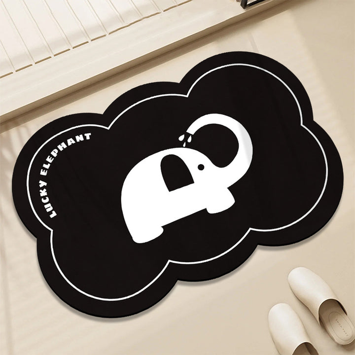 Decorative Elephant-Shaped Floor Mat