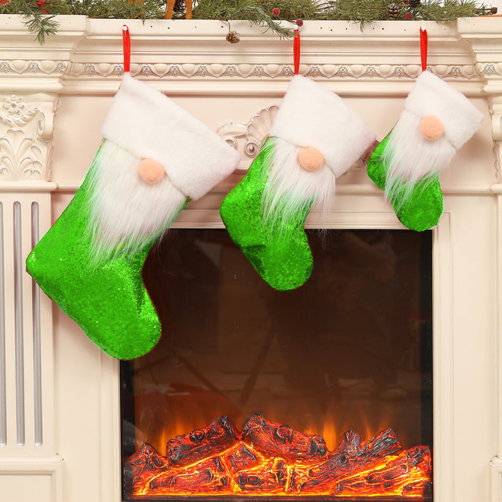Festive Plush Christmas Stocking Set