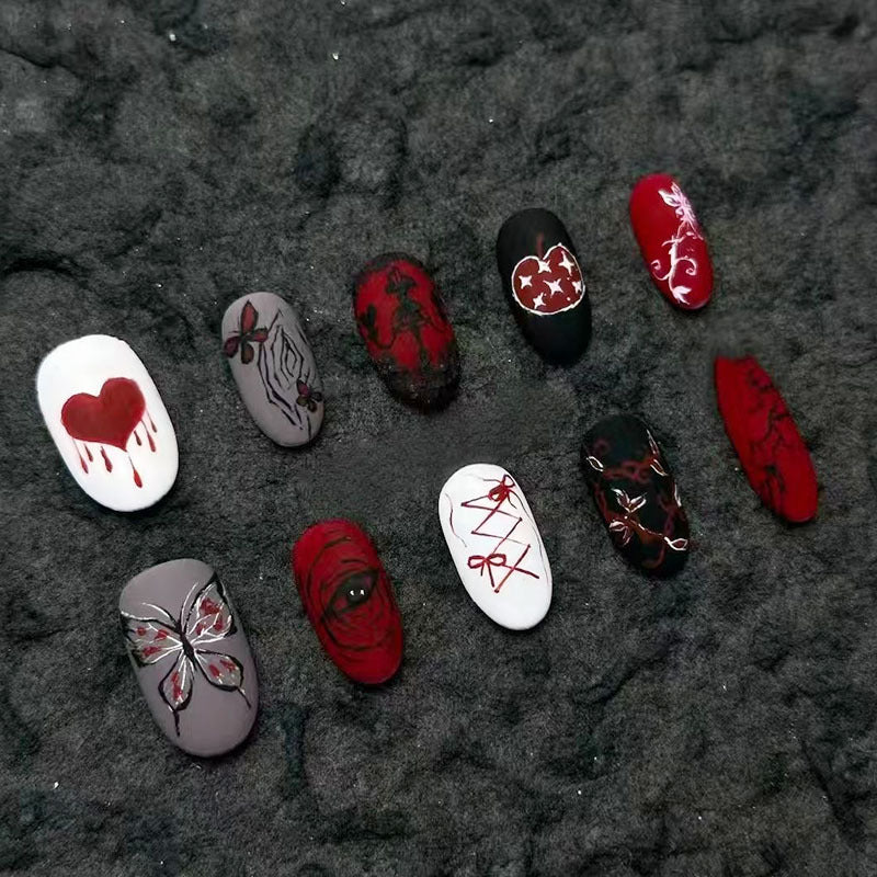 Whimsical Bunny-Themed Press-On Nail Art Set Kalsten