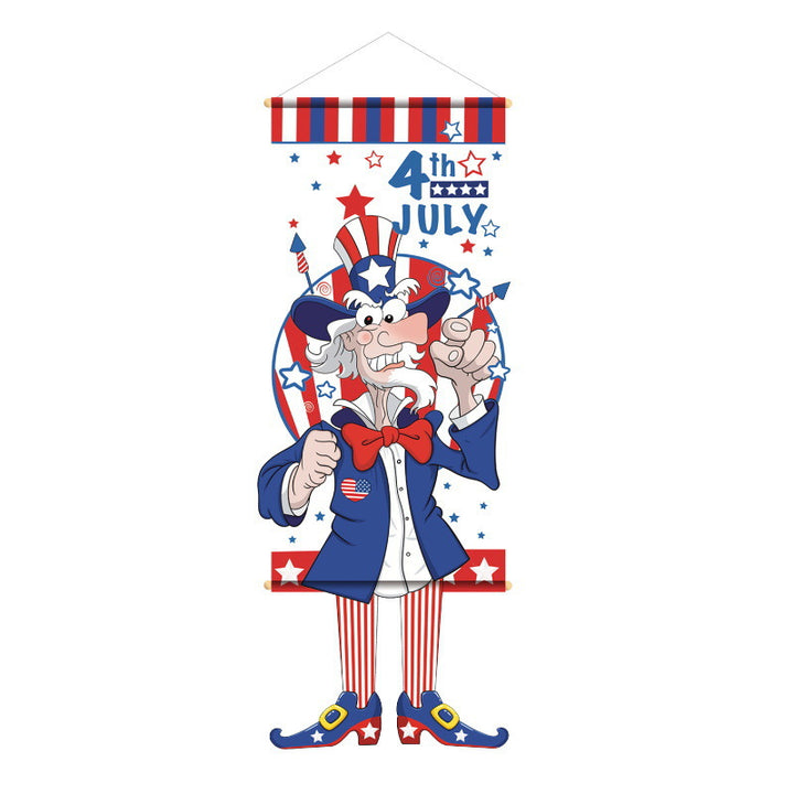 Unisex nan patriotic door banner with Uncle Sam motif Kalsten