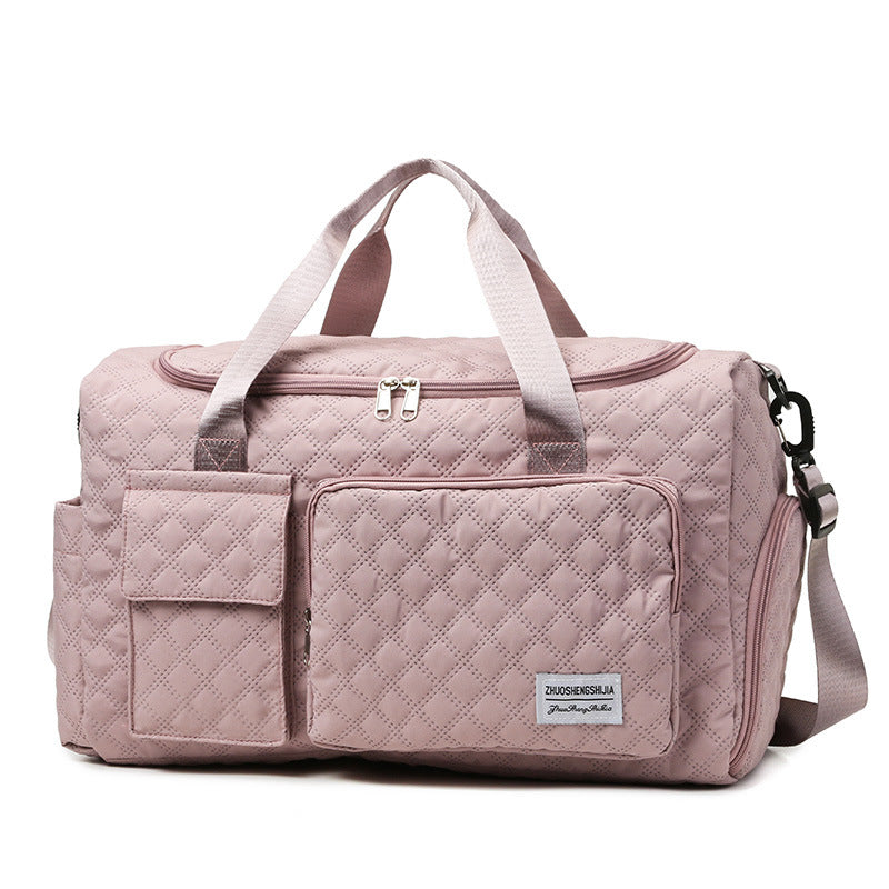 Quilted Multi-Compartment Sports Travel Duffel Bag Kalsten