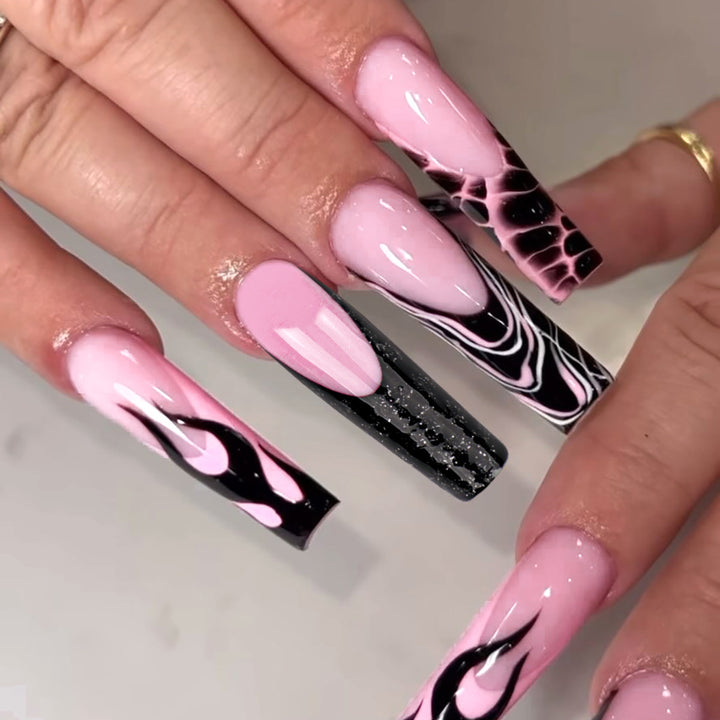 Artistic stiletto nails in modern design Kalsten