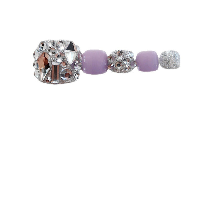 Glamorous Pedicure Press-On Toenail Set