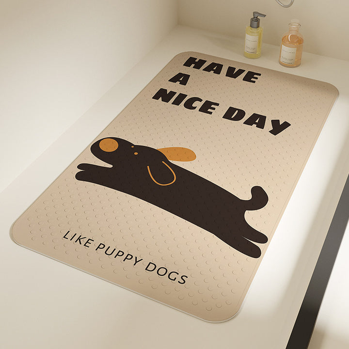 Cute Cat-Themed Bath Mat Kalsten