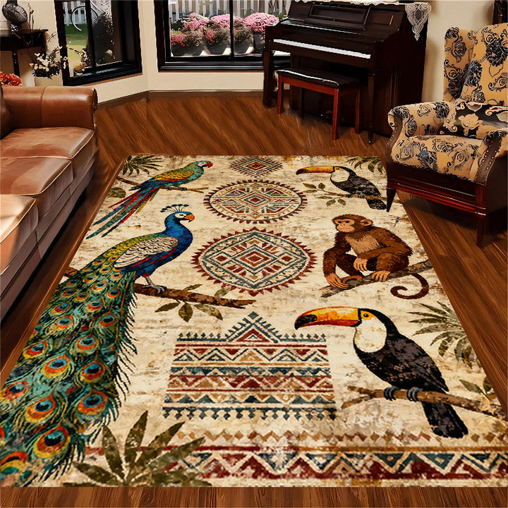 Vintage-Inspired Botanical Area Rug