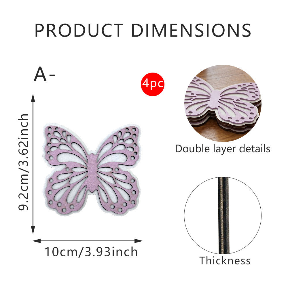 Decorative Butterfly Wooden Figure Kalsten