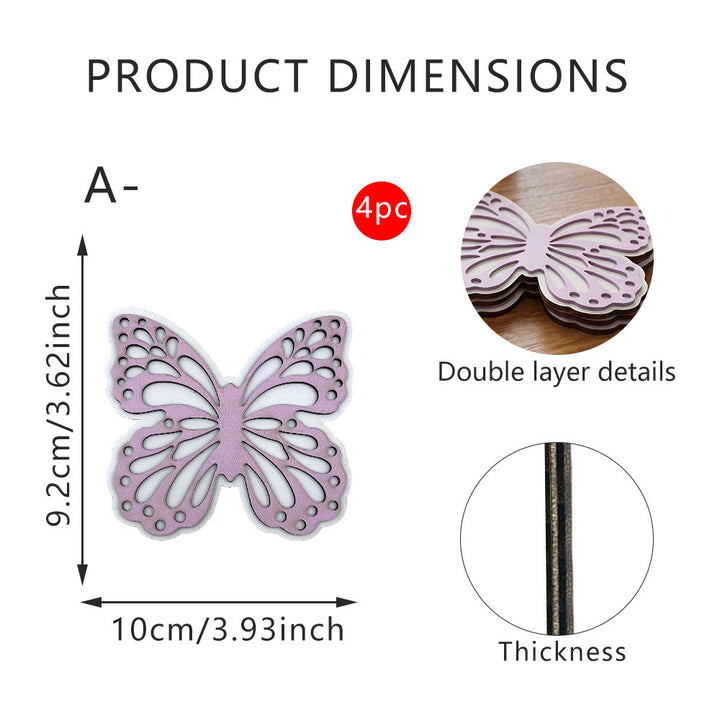 Decorative Butterfly Wooden Figure Kalsten