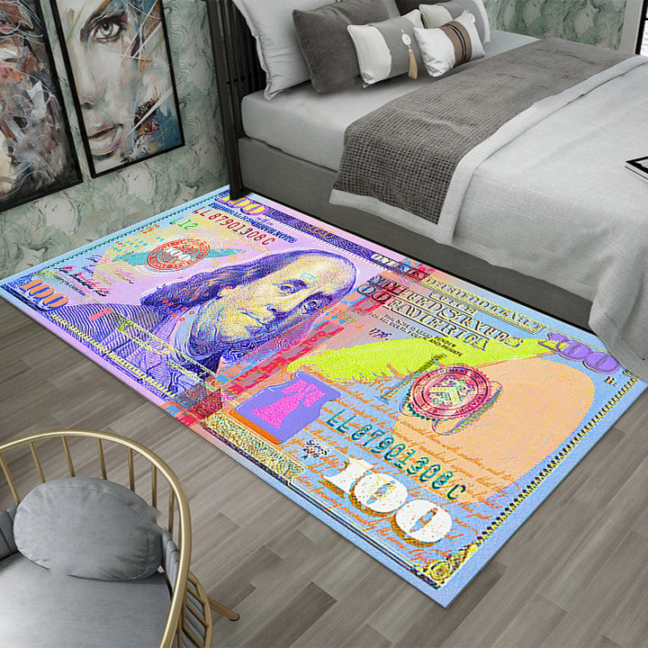 Dollar-Themed Decorative Area Rug