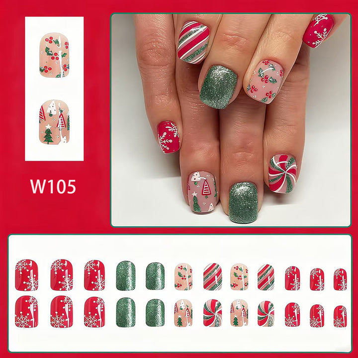 Festive nail art with winter motifs Kalsten