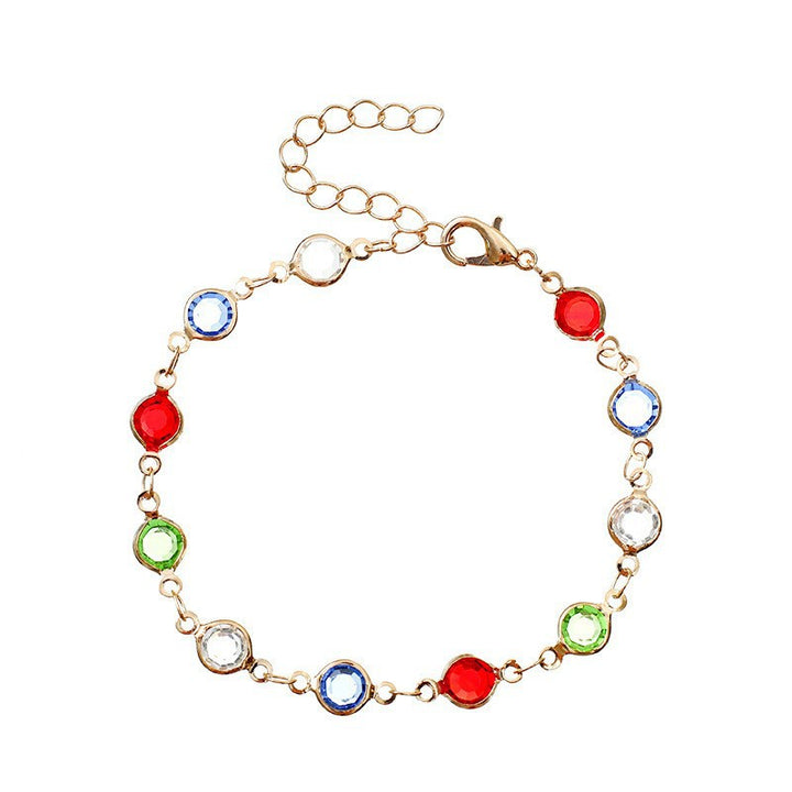 Butterfly and Daisy Charm Anklet Kalsten