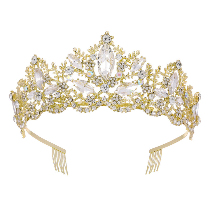 Ladies Glamorous Tiara with Sparkling Crystal Decorations Kalsten