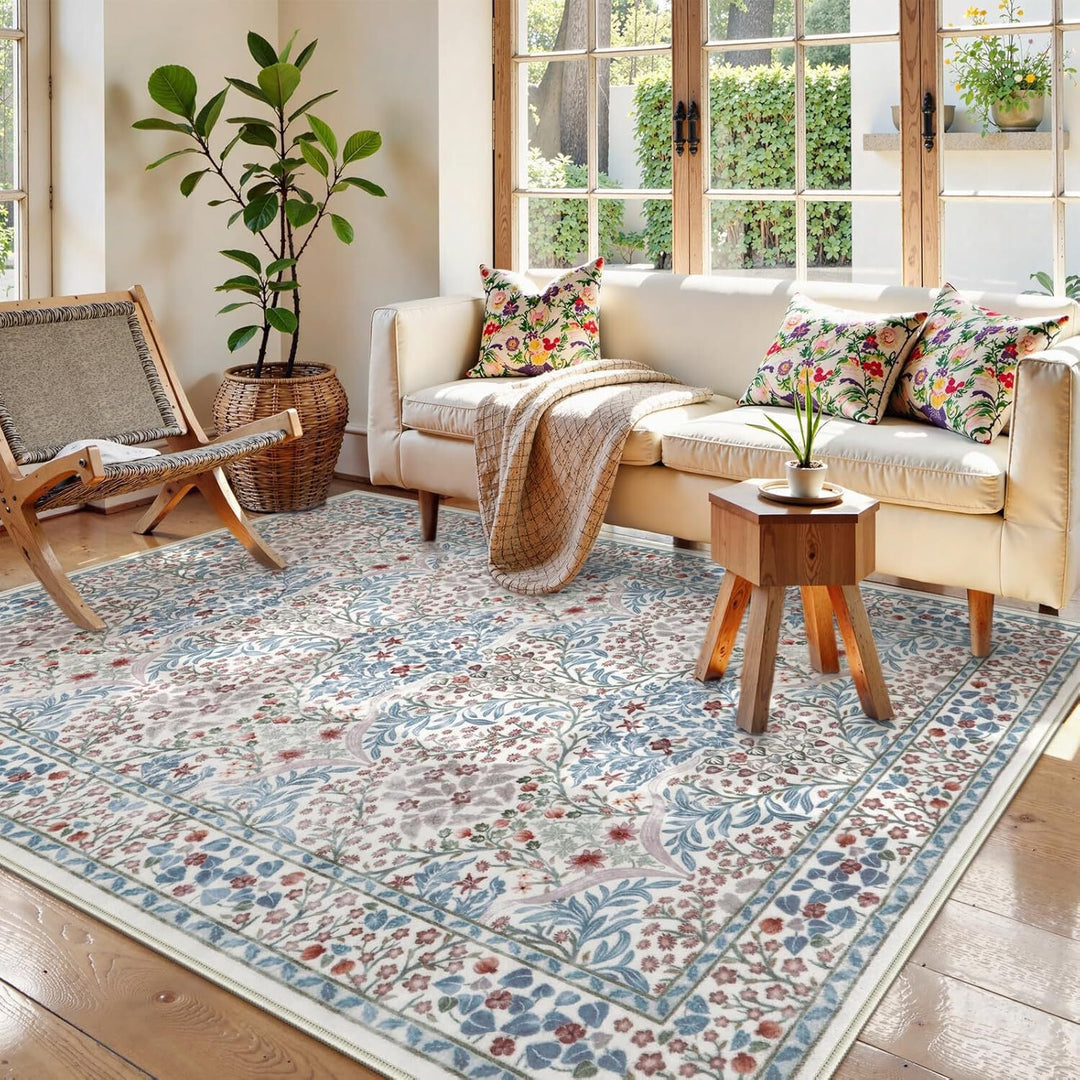Floral Pattern Area Rug Kalsten
