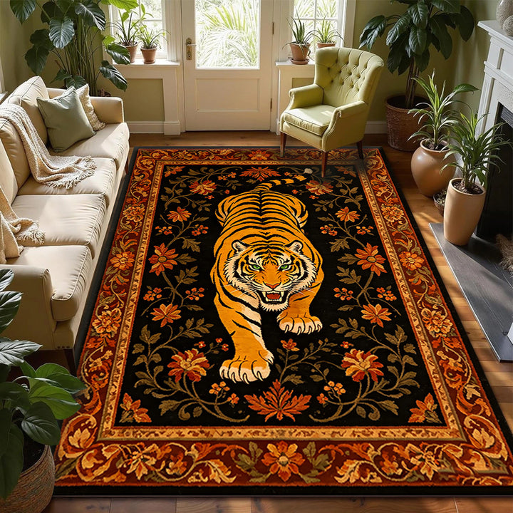 Artistic Tiger Print Area Rug