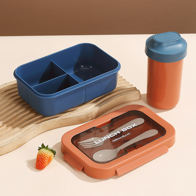 Dual-Compartment Stainless Steel Lunch Box