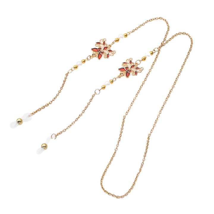 Elegant Floral Eyewear Chain Kalsten