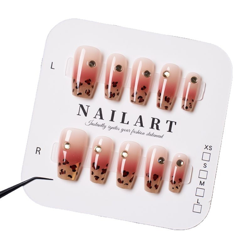 Artistic Ombre Press-On Nail Set with Glitter Accents Kalsten