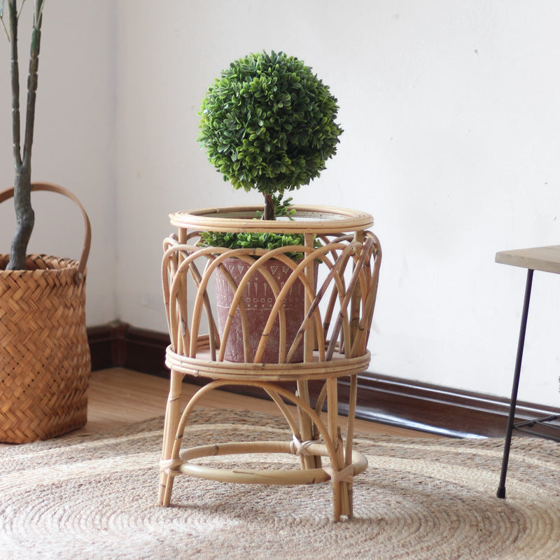 Rattan plant stand with modern design Kalsten