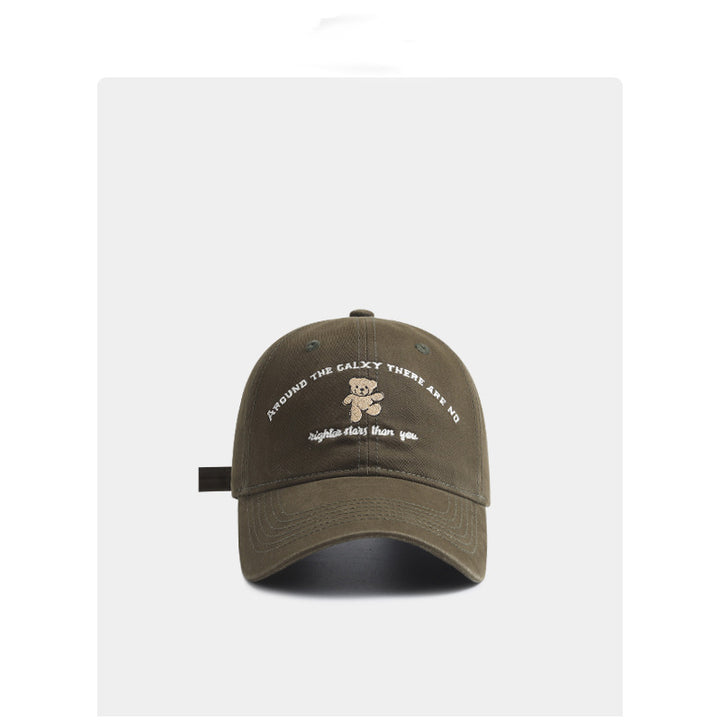 Cute Teddy Bear Embroidered Cap