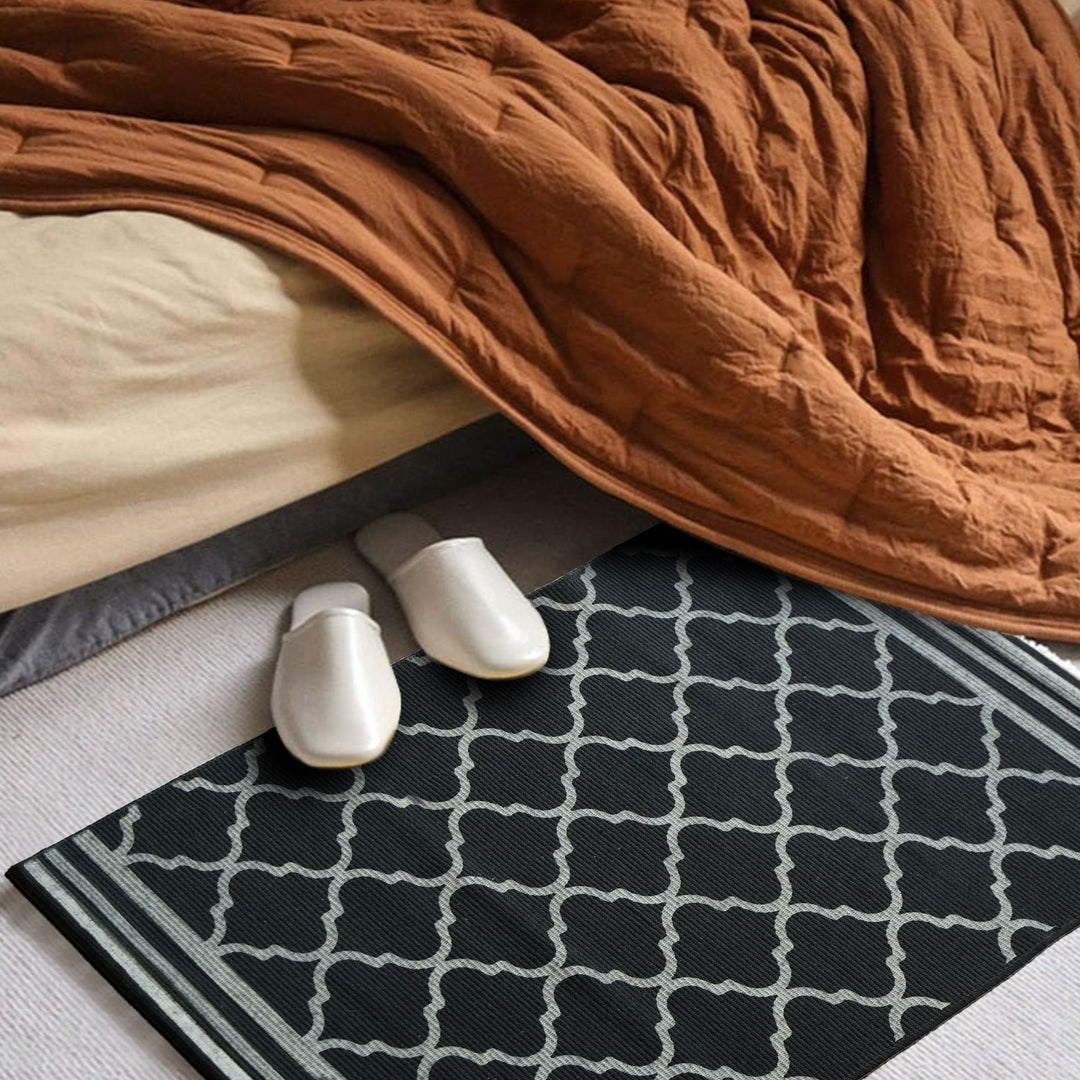 Living and entrance area mat with diamond pattern Kalsten