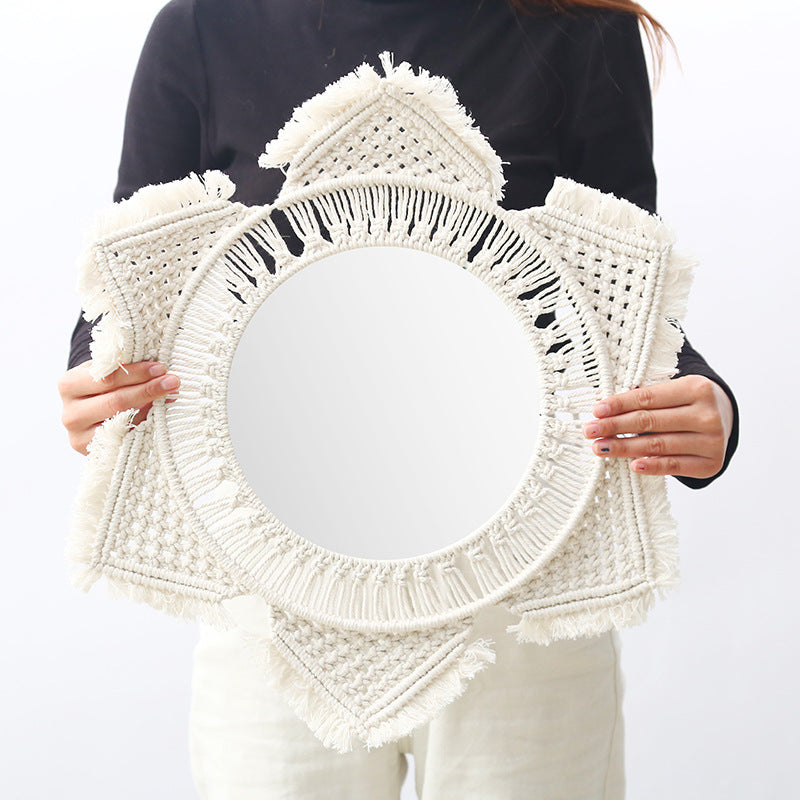Decorative Macramé Wall Mirror