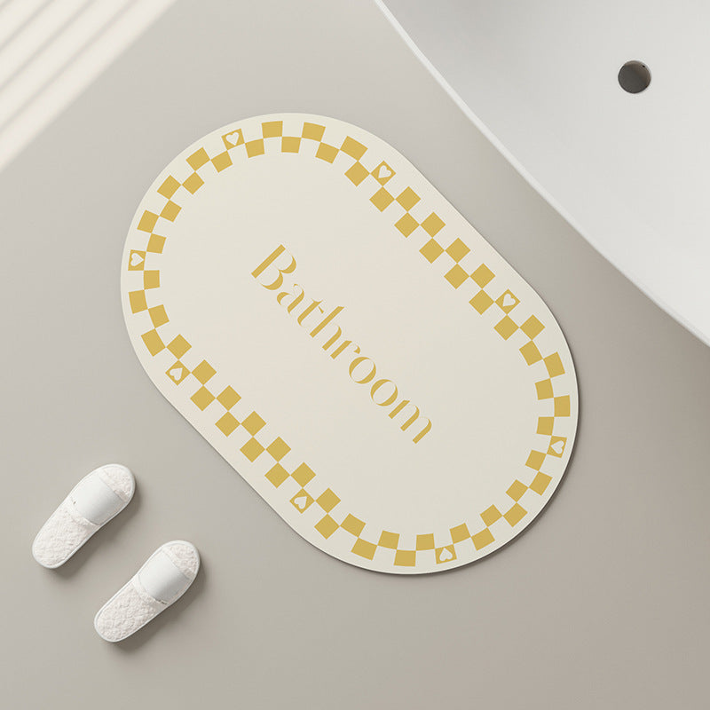 Oval Bathroom Decorative Mat Kalsten