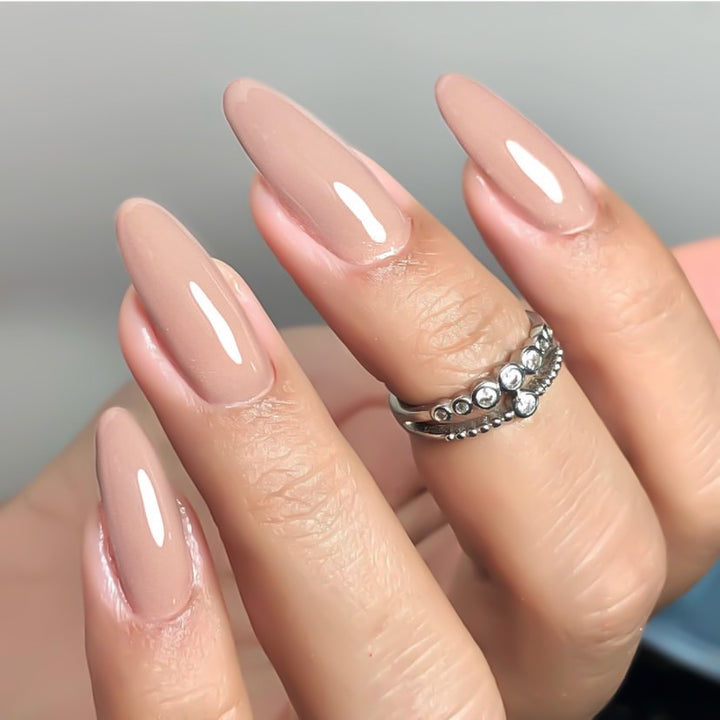 Natural Finish Press-On Nail Set Kalsten