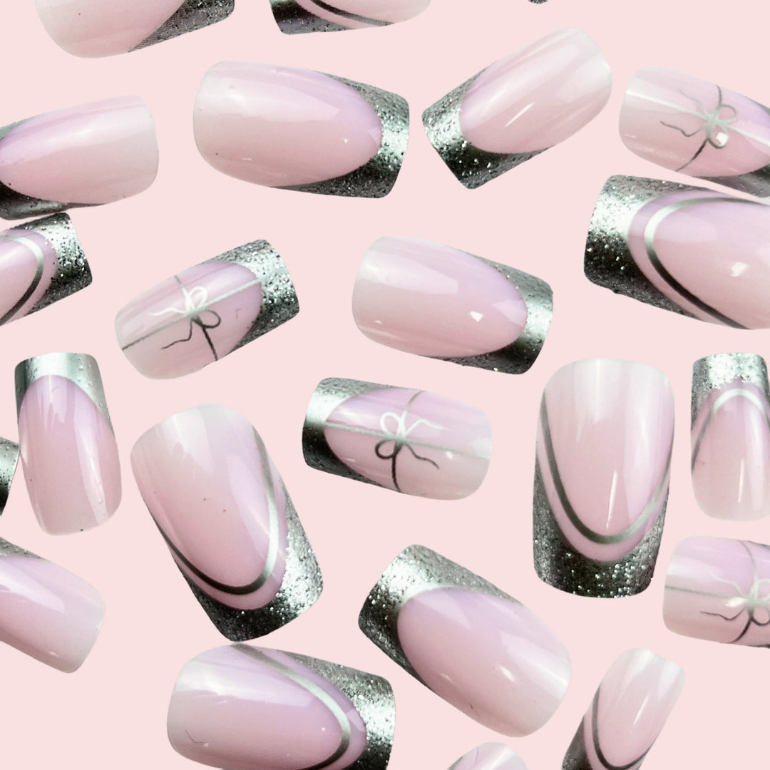 Elegant French Tip Press-On Nail Extensions Kalsten