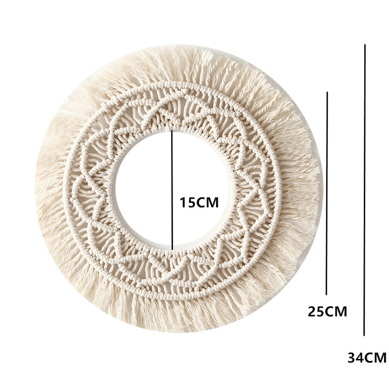 Bohemian Macrame Wall Mirror Kalsten
