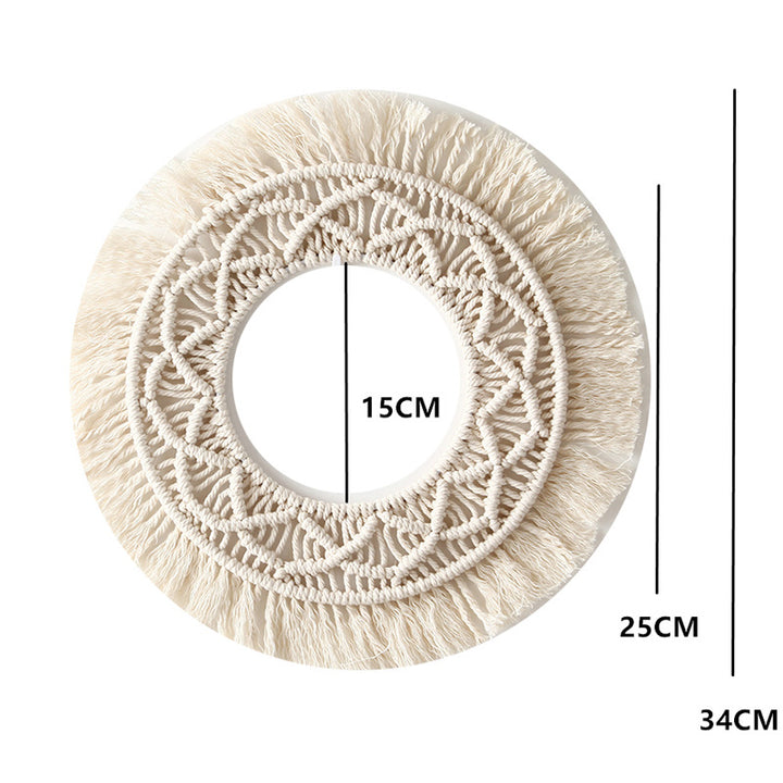 Bohemian Macrame Wall Mirror Kalsten