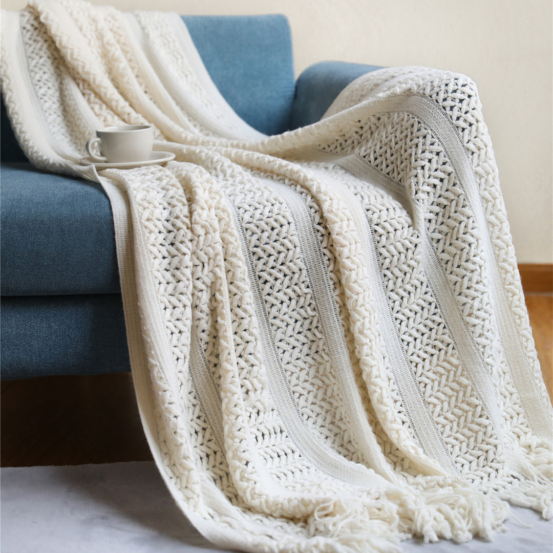 Cozy Knit Throw Blanket