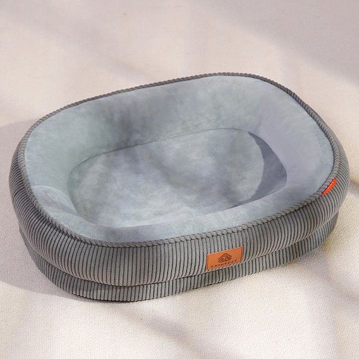 Plush Supportive  Lounge   Dog Bed
