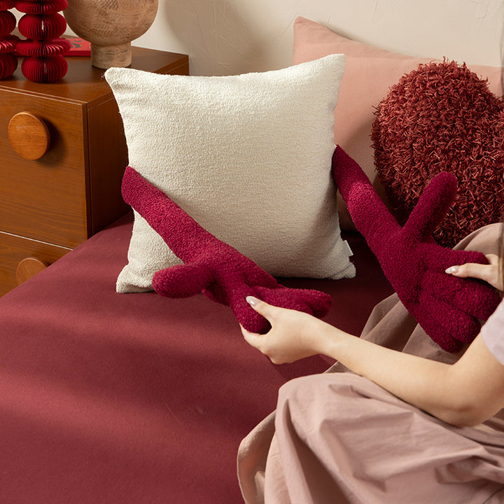 Cozy bouclé fleece gloves with warming thermal lining Kalsten