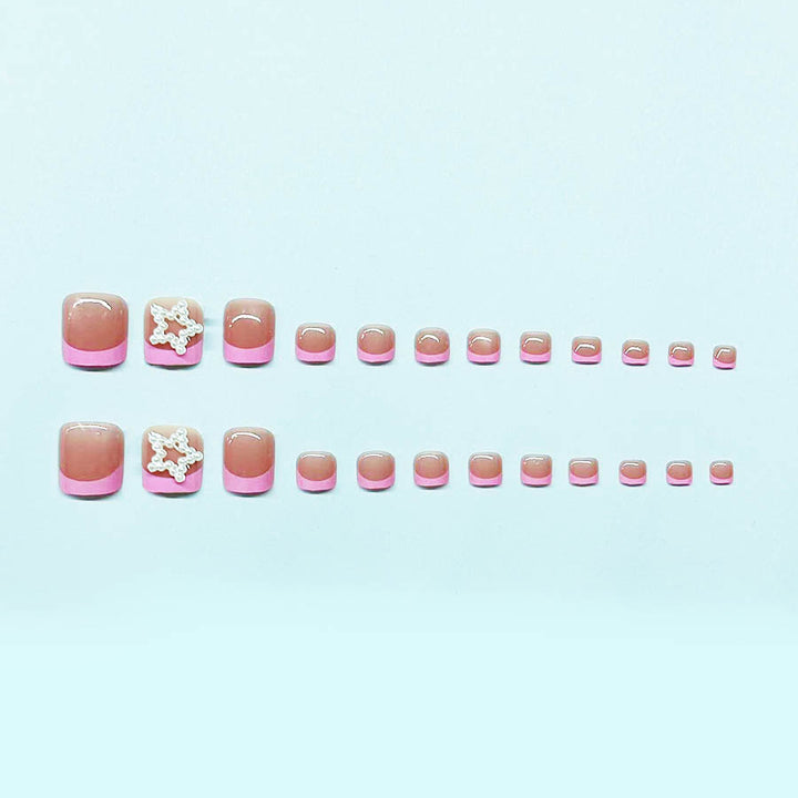 Foot nail art set with stylish 3D decorations Kalsten