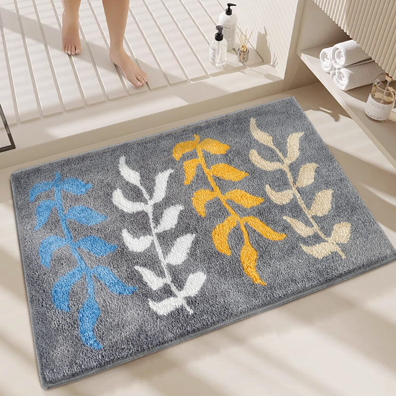 Geometric Plush Bath Mat