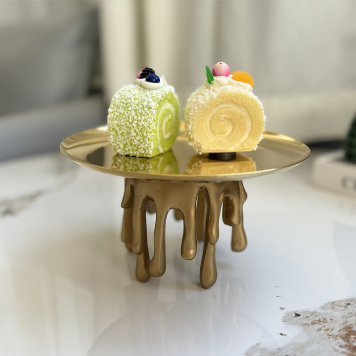 Artistic Drip-Style Decorative Tray