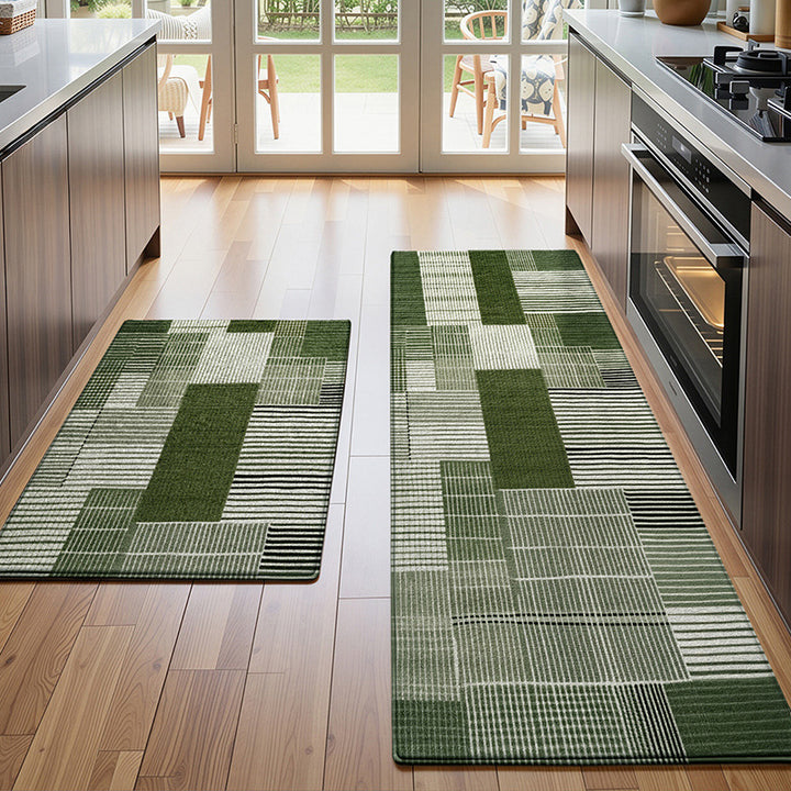Textured Patterned Kitchen Runner Mat Kalsten