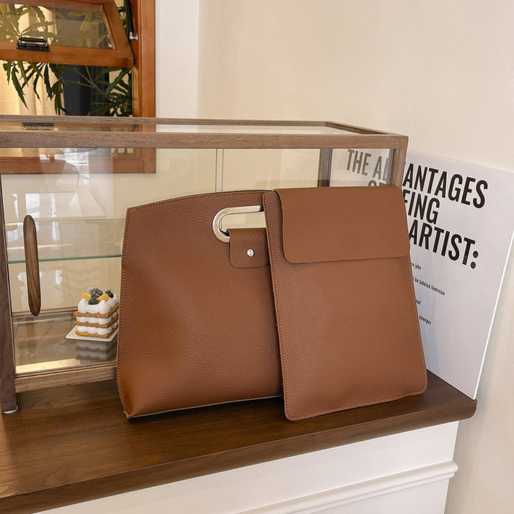 Structured Leather Tote Kalsten