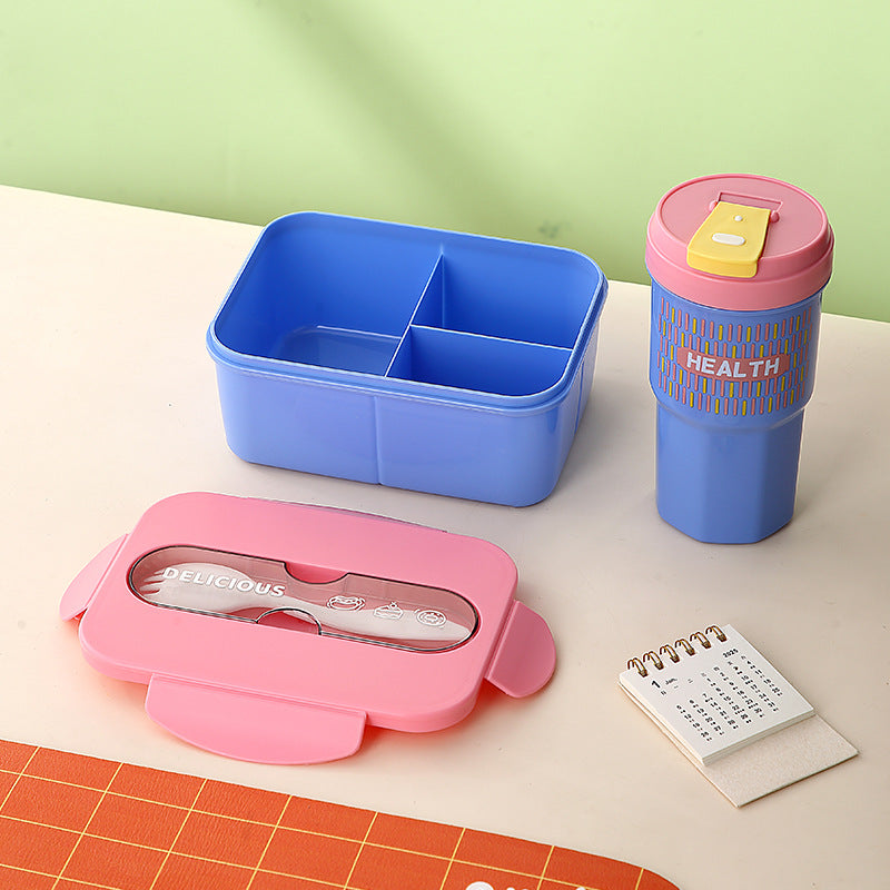 Multi-Compartment Food Storage Bento Box with Airtight Lid