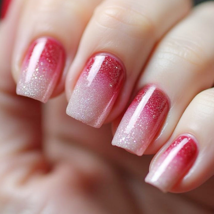 Ombre Glitter Nail Art Design Kalsten