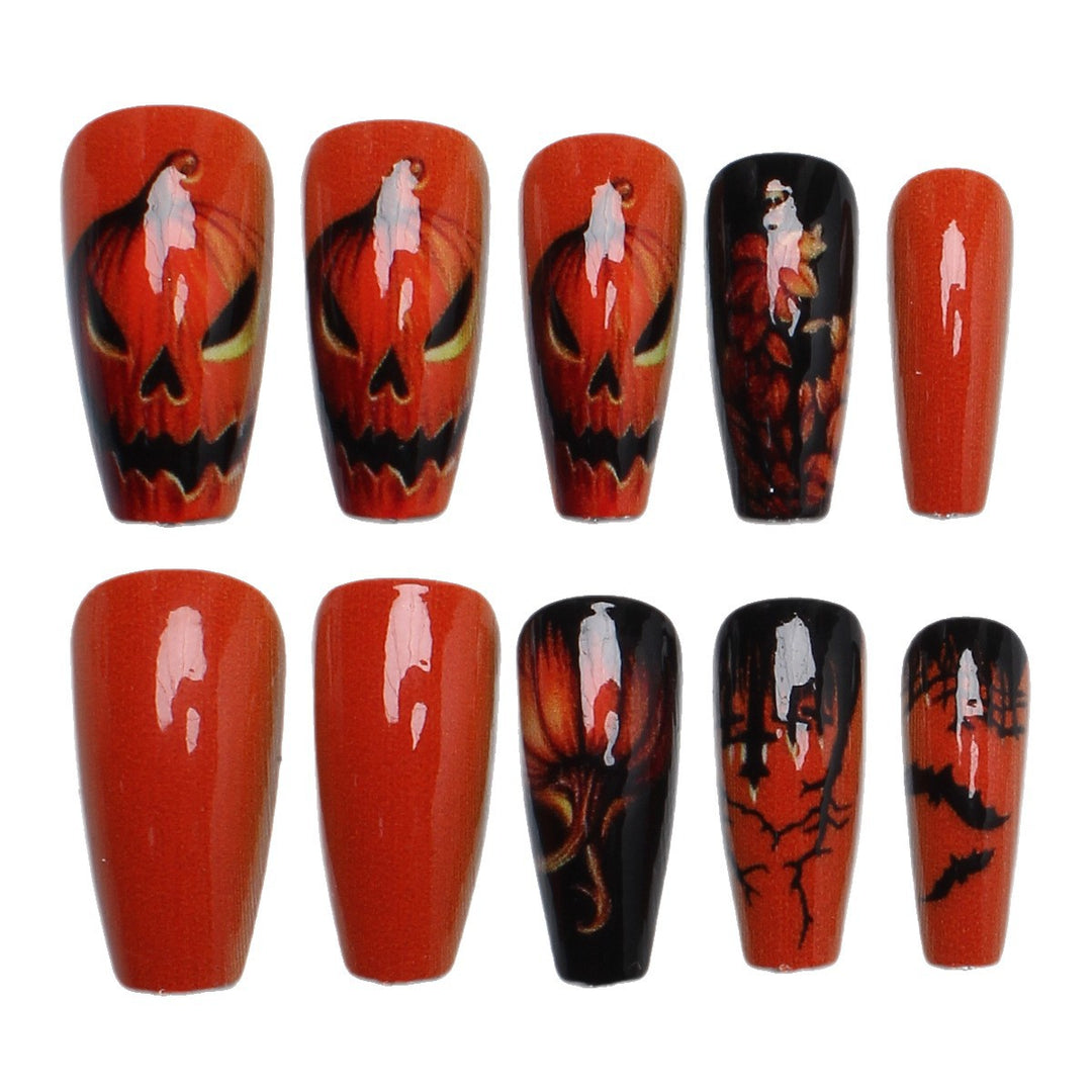 Creative nail art set with Halloween motif and glowing design Kalsten