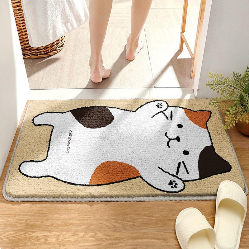 Cute Cartoon Bunny-Themed Bath Mat Kalsten
