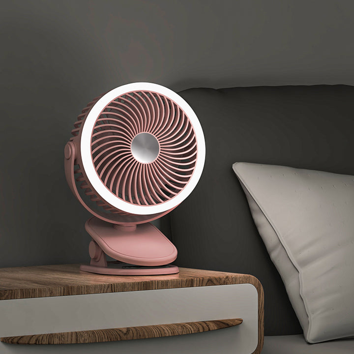 Ladies table fan with integrated LED lighting Kalsten