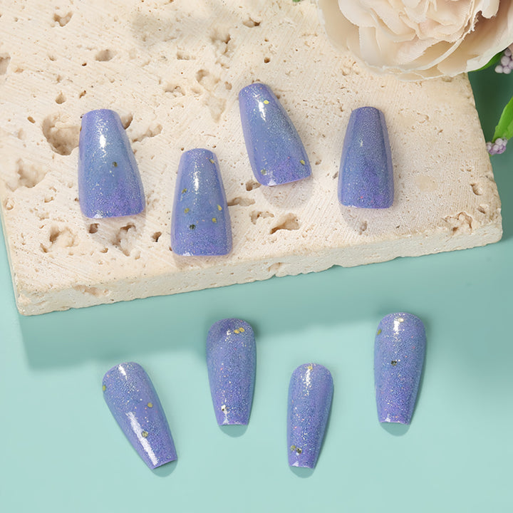 Glittering artificial nails in an elegant color scheme Kalsten